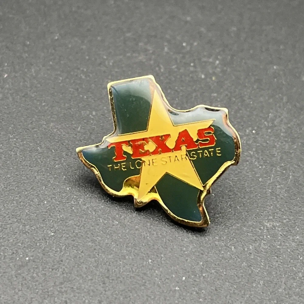 Texas The‎ Lone Star State Outline United States Of America Lapel Hat Pin